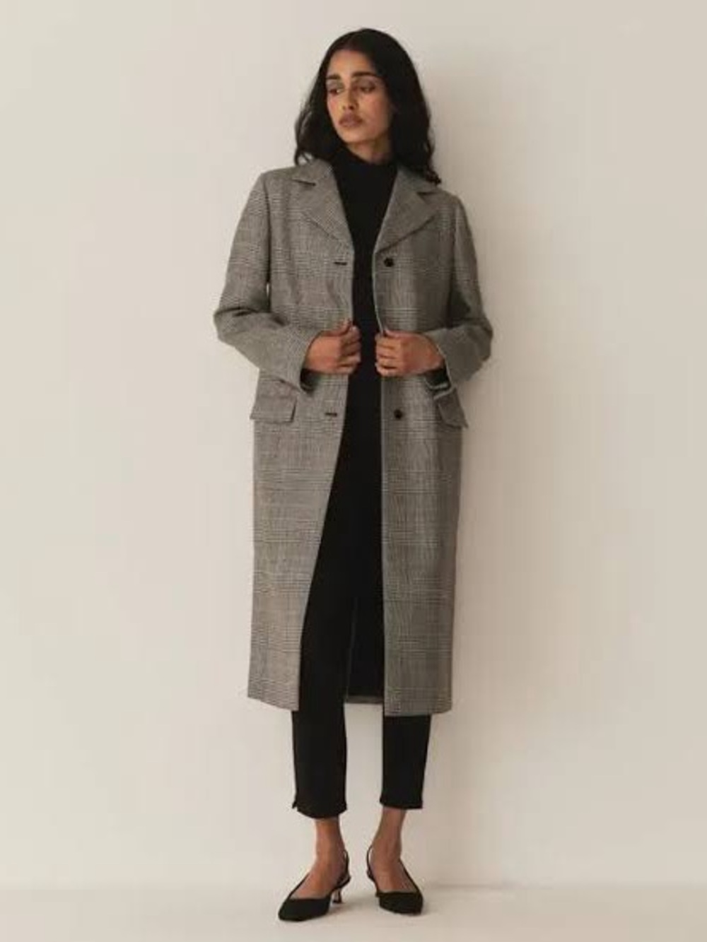 Doen Bellingham Coat -- Wickham Houndstooth Plaid